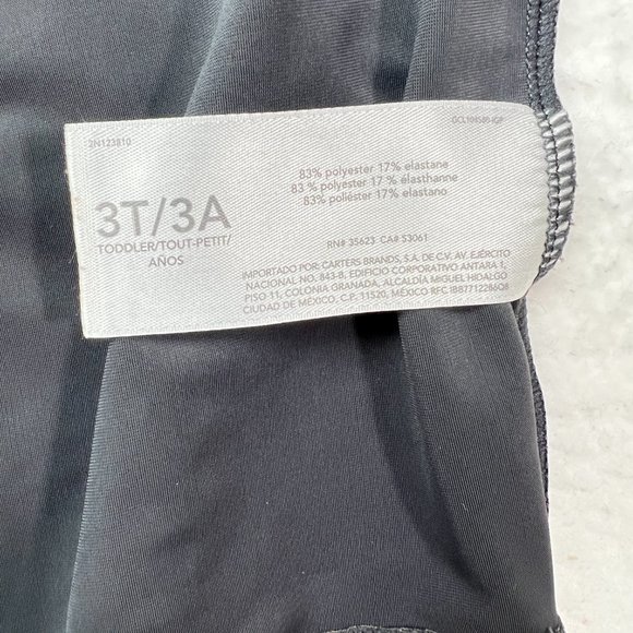 OshKosh Swim Shirt Shark Motif Sz 3T. Grey Looking Sharp. Blue Yellow Green - Picture 5 of 5